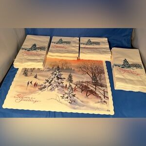 Vintage Holiday Table Settings